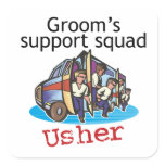 Wedding Usher Stickers