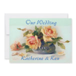 Wedding Vintage Roses Fine Art Invitation