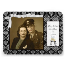 Wedding Vow Renewal on Anniversary Personalized Invitations