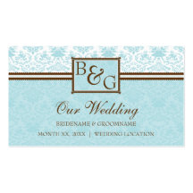 Wedding Website Business Card Template