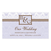 Wedding Website Business Card Template