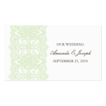 Wedding Website Business Card-Victorian Romance