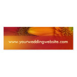 Wedding website cards business card
