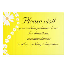 Wedding Website Insert Card Business