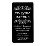 Wedding Wine Bottle Monogram Favour Labels
