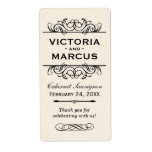 Wedding Wine Bottle Monogram Favour Labels
