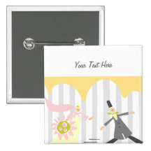 Wedding (yellow) Customizable Button