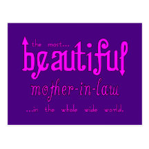 Weddings Favours & Tokens : Beautiful Mother in La Postcards