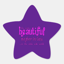 Weddings Favours & Tokens : Beautiful Mother in La Stickers