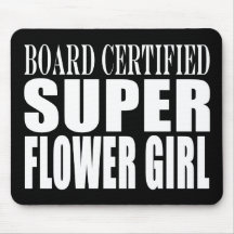 Weddings Favours Tokens & Thanks Super Flower Girl Mousepads