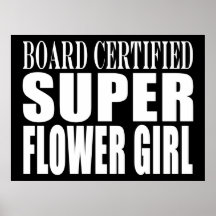 Weddings Favours Tokens & Thanks Super Flower Girl Print