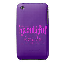 Weddings Parties & Bridal Showers Beautiful Bride iPhone 3 Case-Mate Cases