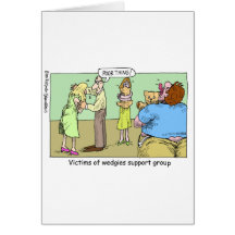 Wedgie Support Group Cartoon Gifts & Collectibles Greeting Card