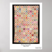 Week by Week Sampler / Midget Blocks Poster