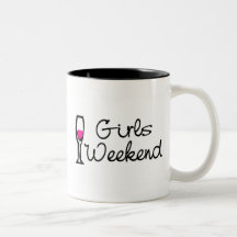Week-end de filles (vin) tasse à café