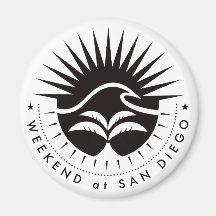 Weekend At San Diego - Black Magnets