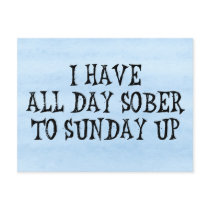 Weekend Drinking Humour Post Cards