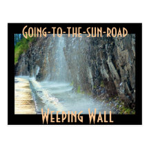 Weeping Wall, Going-to-the-sun-road Post Card