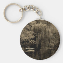 Weeping willow and boat key chains