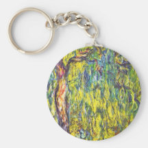 Weeping Willow Claude Monet Keychains