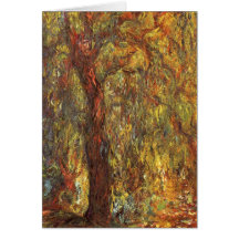 Weeping Willow, Claude Monet Vintage Impressionism Cards