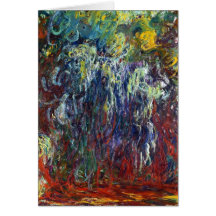 Weeping Willow, Giverny Claude Monet  painting Greeting Card