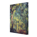 Weeping Willow II by Monet, Vintage Impressionism Gallery Wrapped Canvas