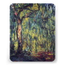 Weeping Willow II by Monet, Vintage Impressionism Announcements