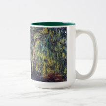 Weeping Willow II by Monet, Vintage Impressionism Mugs