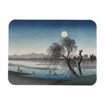 Weeping Willow on Lake Rectangular Magnets