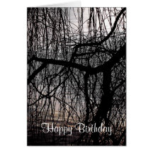 WEEPING WILLOW TREES GREETING CARD