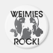 Weiaraner Nation : Weimies ROCK! Fridge Magnet