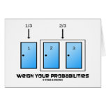 Weigh Your Probabilities (Three Doors) Cards