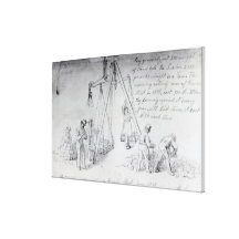 Weighing out stones on Francis Street, London Gallery Wrap Canvas
