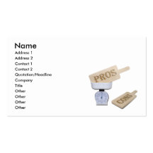 WeighProsCons103110, Name, Address 1, Address 2... Business Card Templates