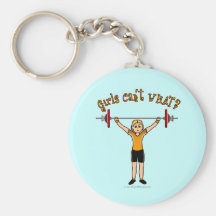 Weight Lifter (Blonde) Key Chain