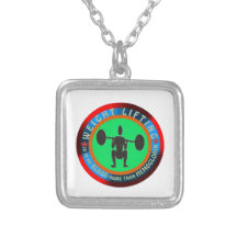 Weight lifting designs necklaces