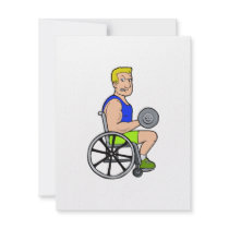 Weight Lifting Personalized Invite