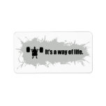 Weight lifting is a Way of Life Personalized Address Labels