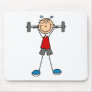 Weight Lifting Stick Figure Mousepad