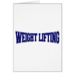 Weight Lifting University Style Greeting Card