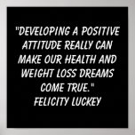 Weight Loss Attitude 10 Poster