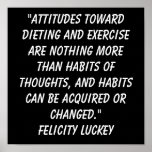 Weight Loss Attitude 2 Posters