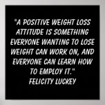 Weight Loss Attitude 8 Poster