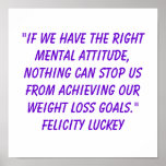 Weight Loss Attitude 9 Poster