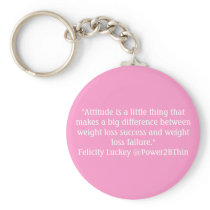 Weight Loss Attitude Key Chain