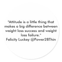 Weight Loss Attitude Sticker