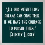 Weight Loss Dreams Poster