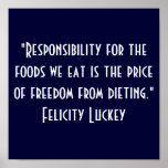 Weight Loss Responsibility Posters