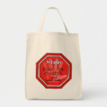 weight loss stop sign canvas bag